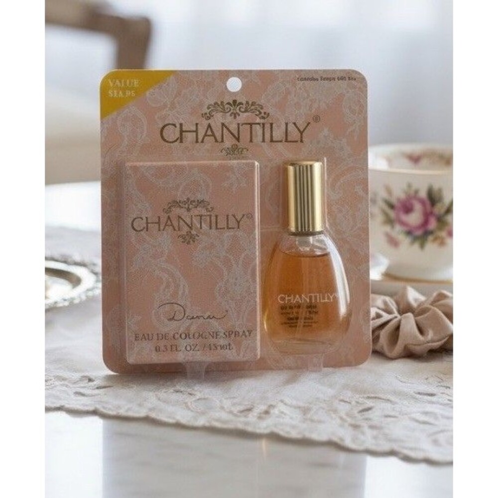 Chantilly Dana .5 FL Oz Cologne Spray And Chantilly Cologne Bottle New In Box
